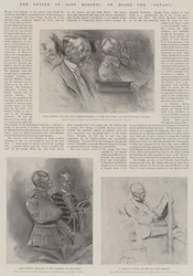 Die Rückkehr von Lord Roberts, an Bord der Canada